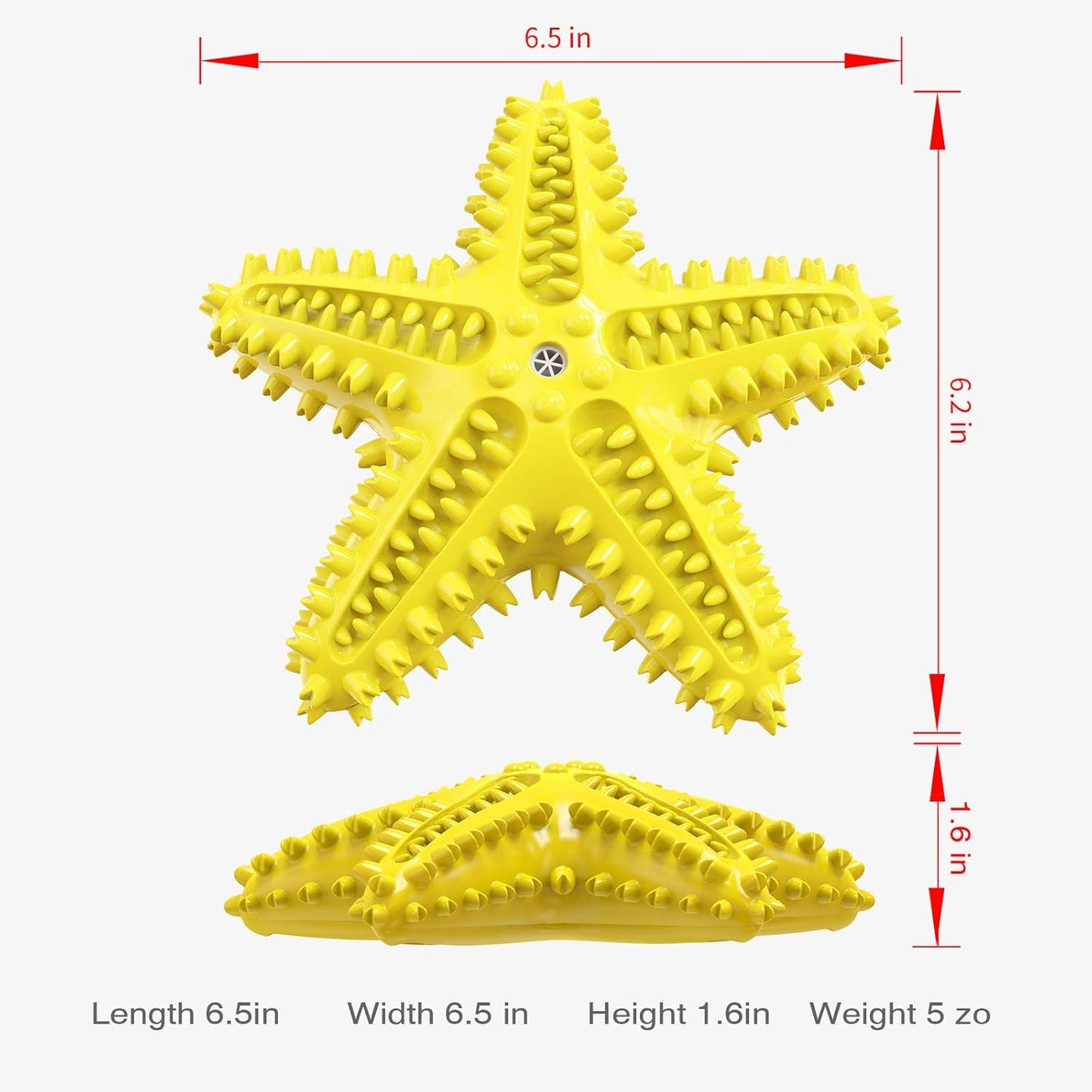 Dog Chew Toy - Squeaky Toothbrush Durable Rubber Dog Toys for Teeth Cleaning, Tough Dog Toys for Aggressive Chewers Puppy/Medium/Large Dog Breeds Dental Care