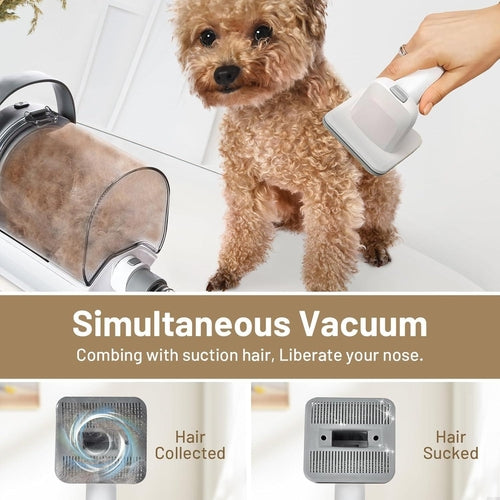 Dog Grooming Kit Pet Hair Cleaning Low Noise Vacuum Cleaner And