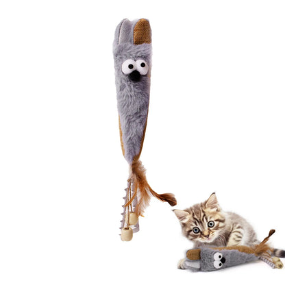 Electric Interactive Mouse Cat Toys Funny Plush Toy Smart Pet Interactive Movement Toys Fast Moving Pet Cat Accessories