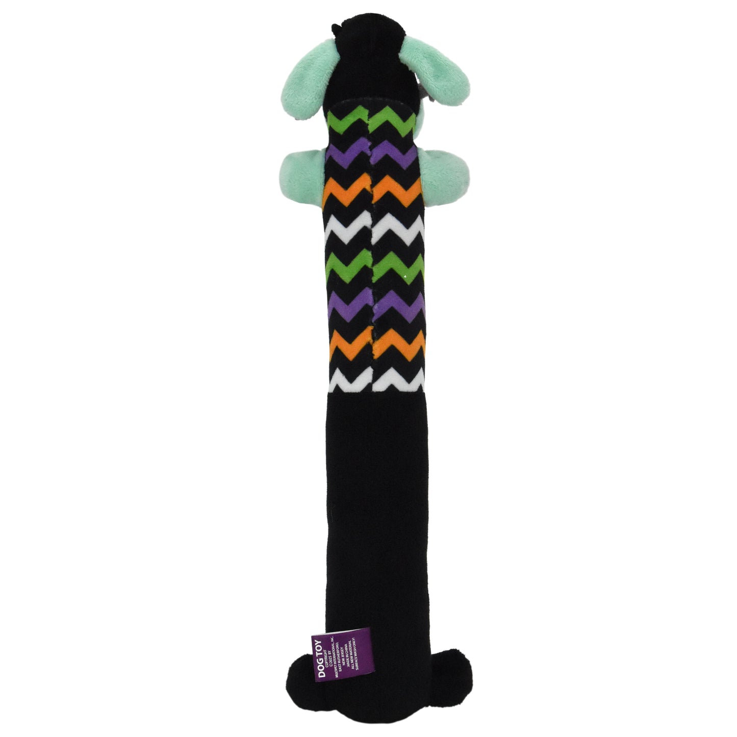 Smiling Loofa Halloween Plush Dog Toy with Squeaker, 2 Piece Multipack, Frankenstein and Mummy, 12"