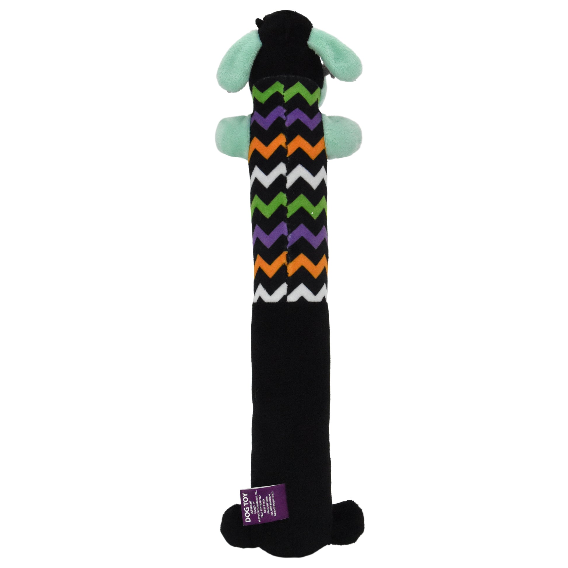 Smiling Loofa Halloween Plush Dog Toy with Squeaker, 2 Piece Multipack, Frankenstein and Mummy, 12"