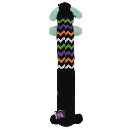 Smiling Loofa Halloween Plush Dog Toy with Squeaker, 2 Piece Multipack, Frankenstein and Mummy, 12"