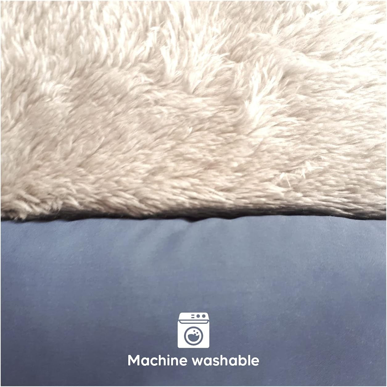 Dog Bed and Cat Bed, Washable Soft Dog Crates Soft Pet for Indoor and Outdoor - Large Blue