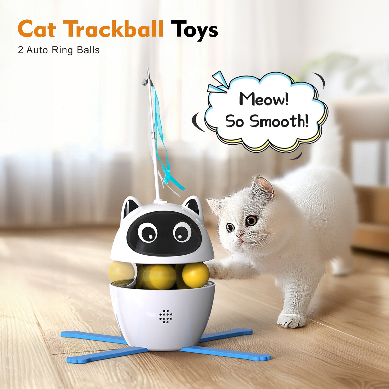 Automatic Cat Toys Interactive Pet Toys for Indoor Cats,Usb Cat Interactive Toys