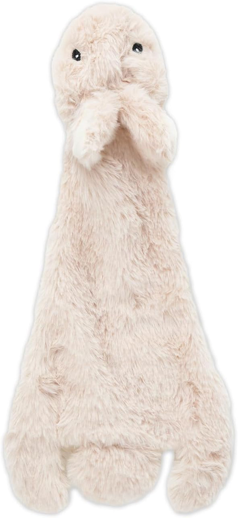 2-In-1 Stuffless Squeaky Dog Toys with Soft, Durable Fabric for Small, Medium, and Large Pets, No Stuffing for Indoor Play, Holds a Plastic Bottle - Hare, Medium