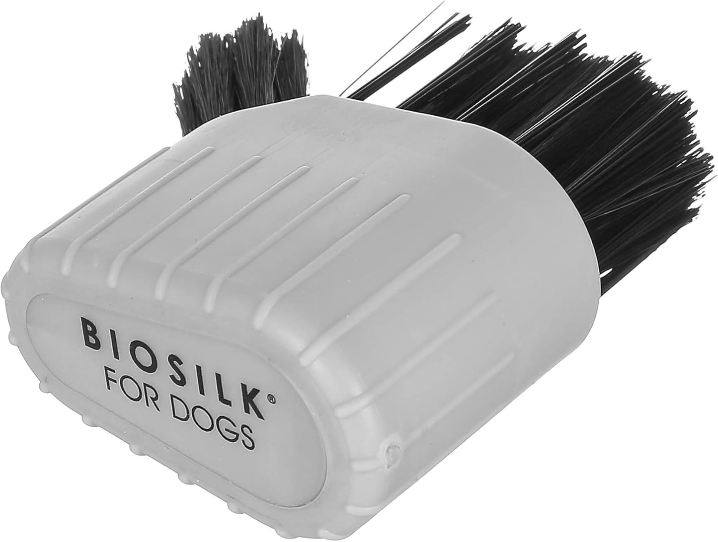 Facial Brush with Silk Therapy for Dogs - Grooming Brush with Detailer Bristles for Hard to Reach Areas on Dog Faces