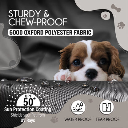 NEH Dog Crate Cover, Waterproof Crate Cover Outdoor Indoor, Large Dog Crate Cover, Universal Fit Wire Crate Cover, Breathable Privacy Kennel Cover - Fits Pet Crates 42"L X 28"W X 30"H