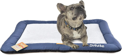 Dog Bed and Cat Bed, Washable Soft Dog Crates Soft Pet for Indoor and Outdoor - Large Blue