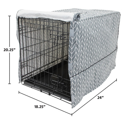 24" Gray Crate Cover