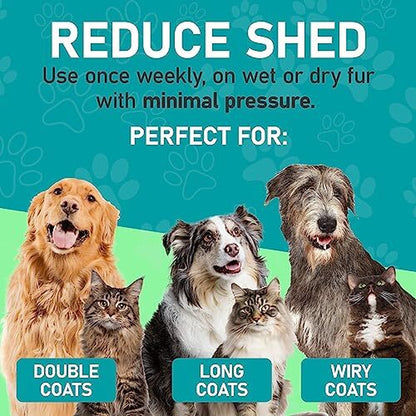 Maxpower Planet Pet Grooming Brush - Double Sided Shedding, Dematting