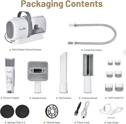 Dog Grooming Kit Pet Hair Cleaning Low Noise Vacuum Cleaner And