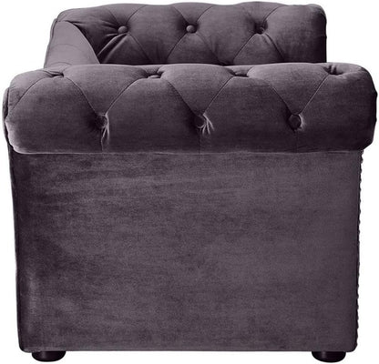 the Dachshund Collection Waterproof Velvet Upholstered Handmade Sofa Pet Dog Bed, Gray