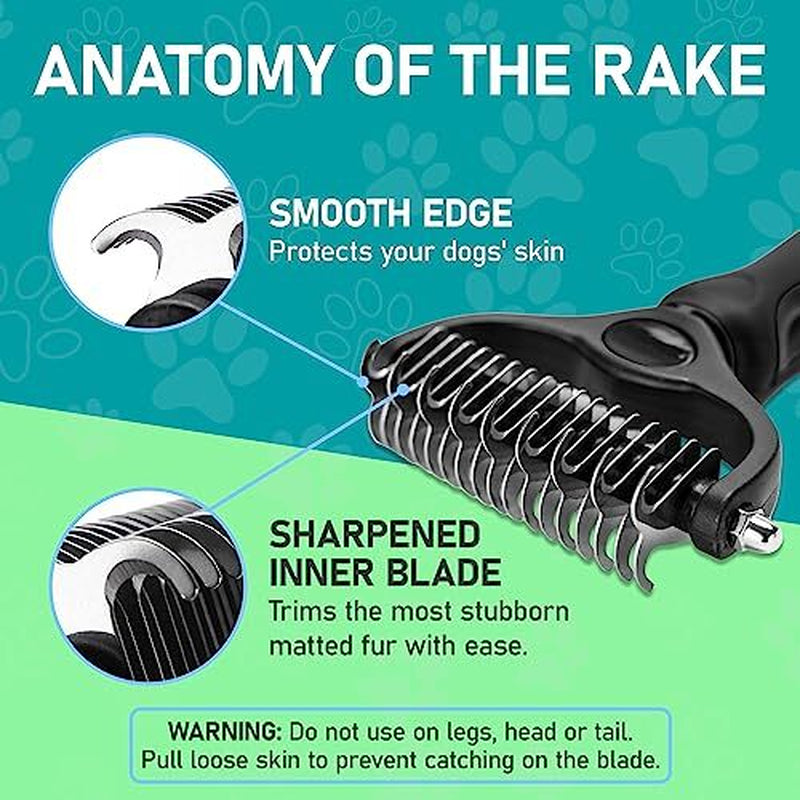 Maxpower Planet Pet Grooming Brush - Double Sided Shedding, Dematting