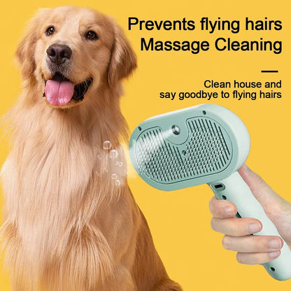 Steam Spray Dog Grooming Brush Unique Steam Brush for Dogs Luxury Grooming Brush Dog Steam Brush C