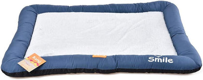 Dog Bed and Cat Bed, Washable Soft Dog Crates Soft Pet for Indoor and Outdoor - Large Blue