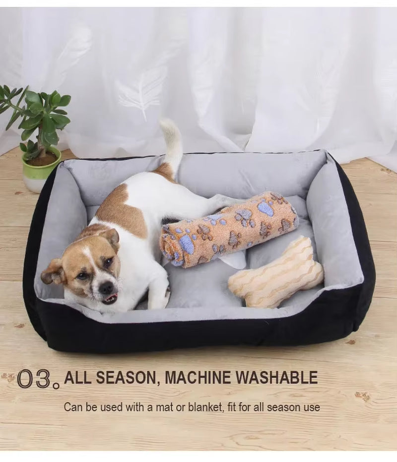 Pet Bed Warm Memory Foam for Small Medium Large Dog Super Soft Pet Beds for Dogs Washable House for Cat Puppy Cotton Kennel Mat