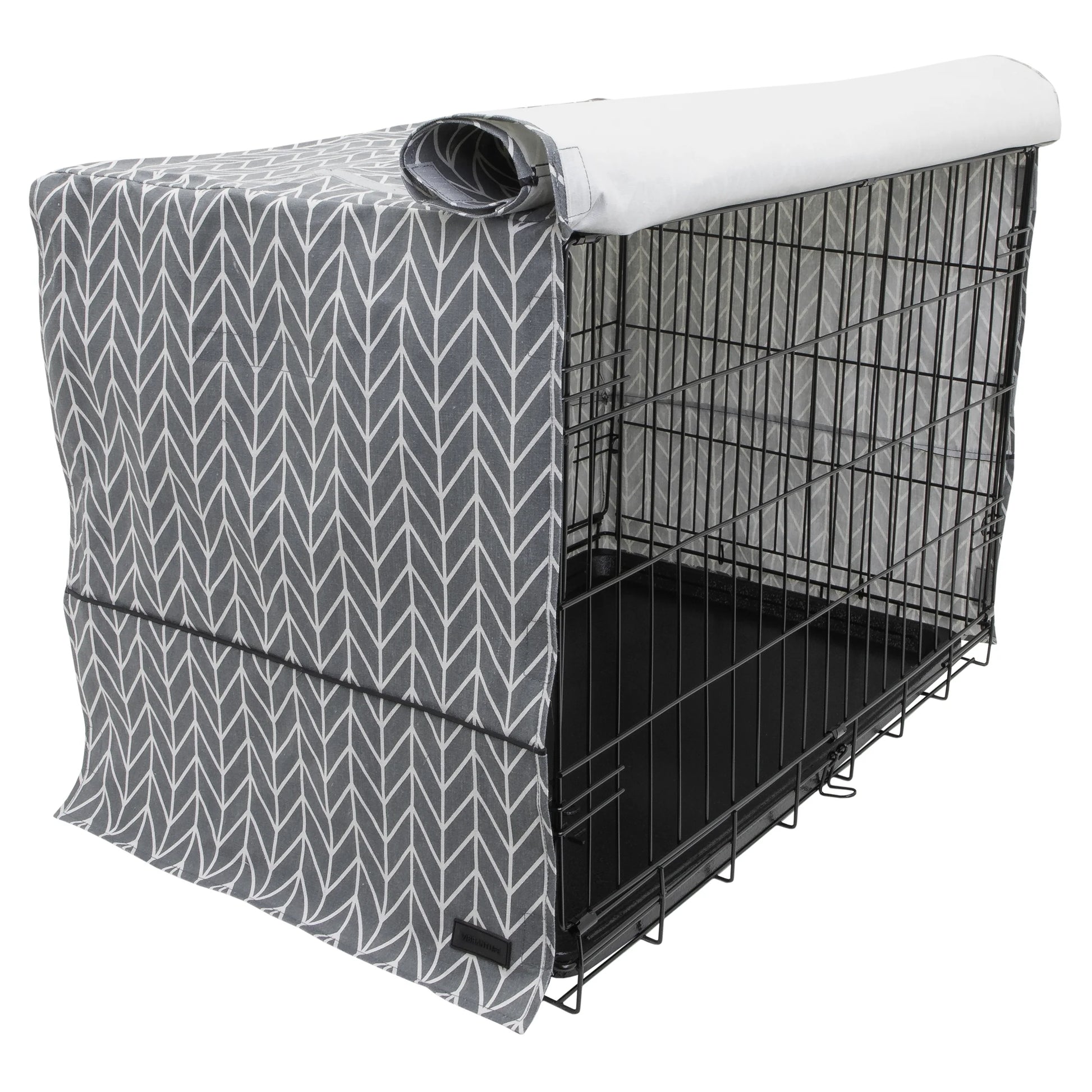 24" Gray Crate Cover