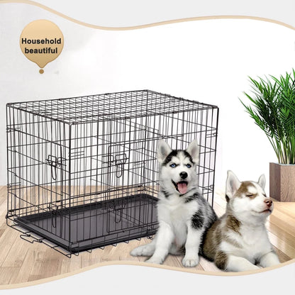 Folding Dog Crate with Divider, 24"L