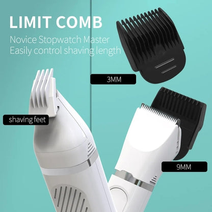 Dog Clippers Low Noise Paw Trimmer Rechargeable Pet Cat Grooming Kit