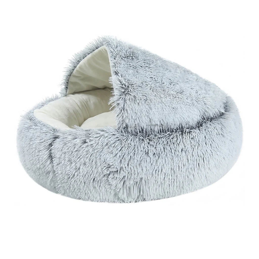 Cat Beds for Indoor/Outdoor Cats Clearance,Dog round Winter Warm Sleeping Bag Plush Soft Pet Bed Calming Bed
