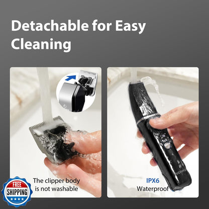 Fuzzyfix Dog Grooming Kit, Dog Clippers for Grooming for Thick Curly Coats, P