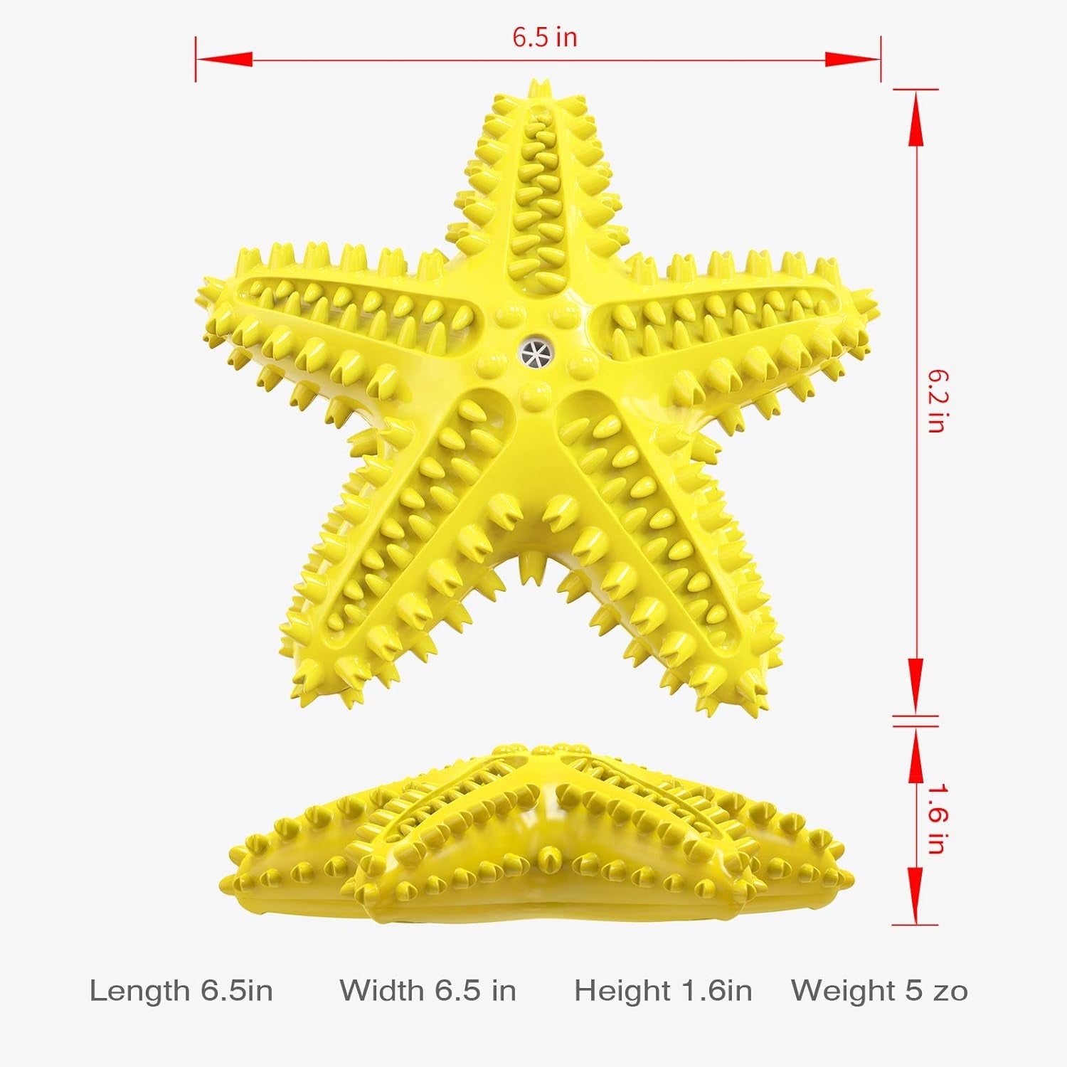 Dog Chew Toy - Squeaky Toothbrush Durable Rubber Dog Toys for Teeth Cleaning, Tough Dog Toys for Aggressive Chewers Puppy/Medium/Large Dog Breeds Dental Care