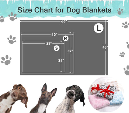 ® Premium Soft Dog Blanket Washable, 40"X32" Cat Blanket for Indoor Cats Large Medium Small Dog Gifts Puppy Essentials (Grey)