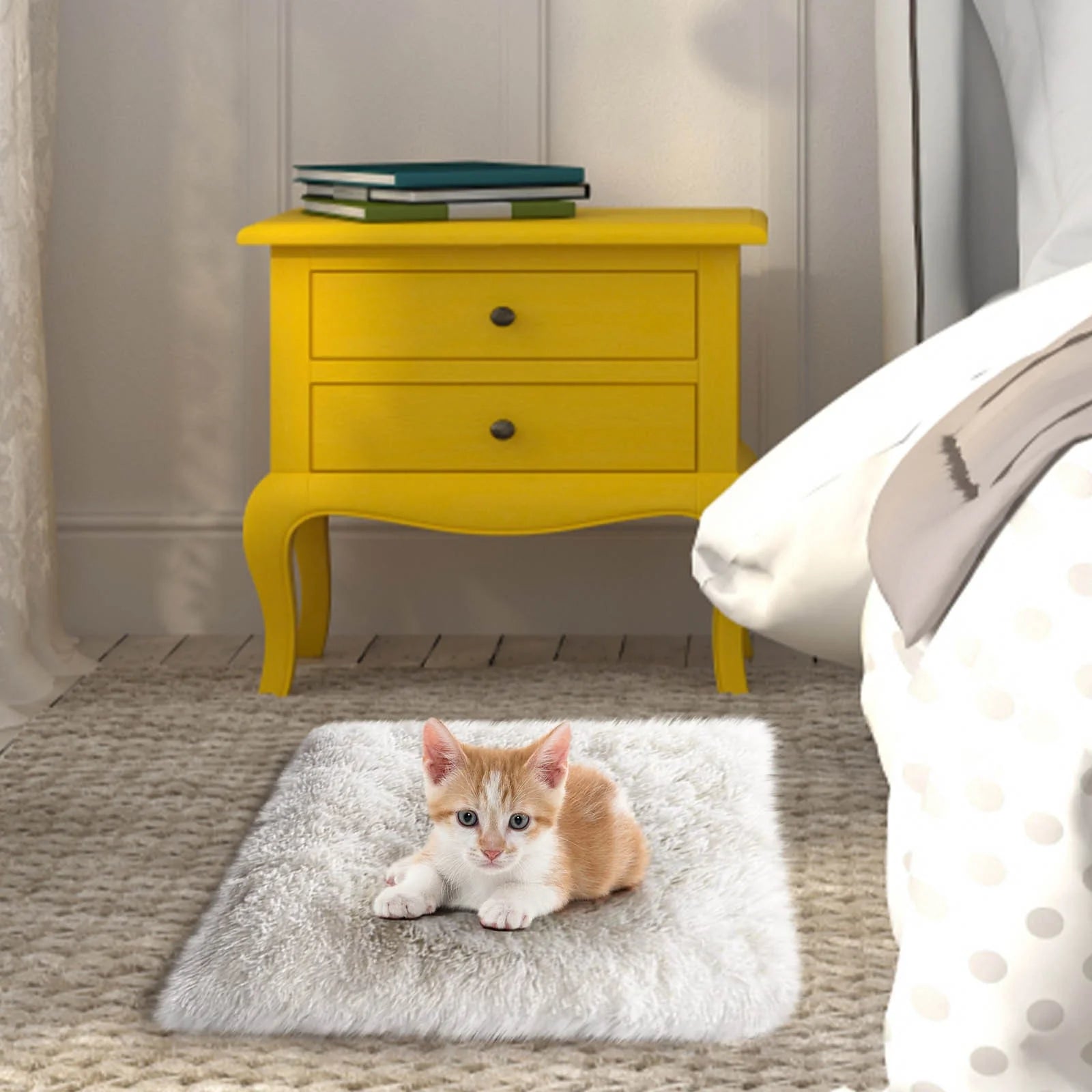 Dog Bed for Large Dogs, Cozy Calming Pet Bed for Dogs & Cats: Self-Warming, Anti-Anxiety, Non-Slip and Machine Washable 24X20 Inch