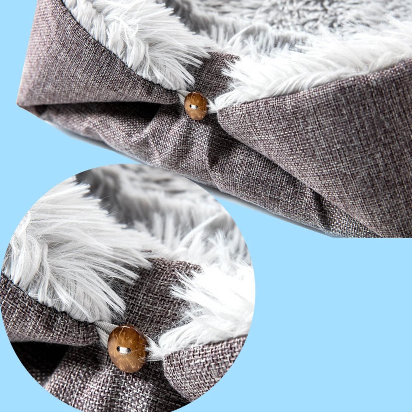 Dog Bed for Large Dogs, Cozy Calming Pet Bed for Dogs & Cats: Self-Warming, Anti-Anxiety, Non-Slip and Machine Washable 24X20 Inch