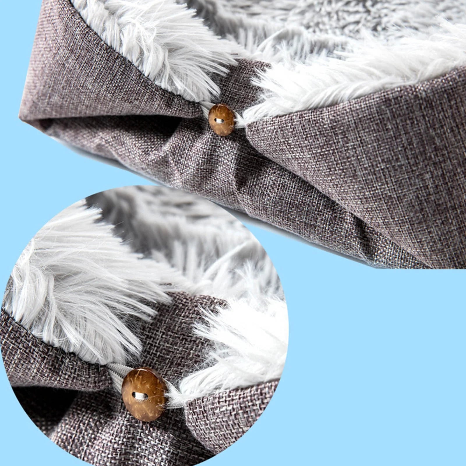 Dog Bed for Large Dogs, Cozy Calming Pet Bed for Dogs & Cats: Self-Warming, Anti-Anxiety, Non-Slip and Machine Washable 24X20 Inch