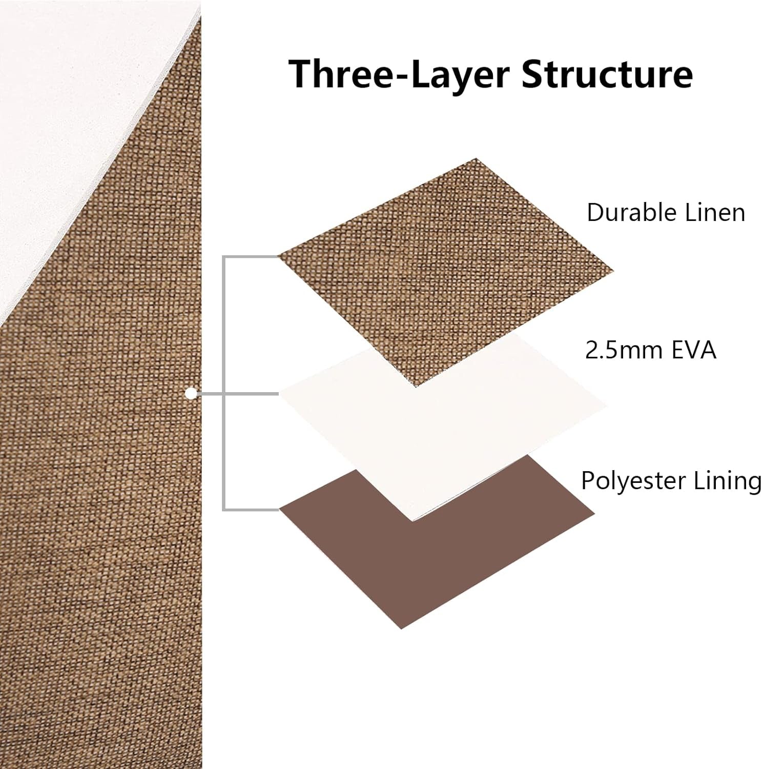 Linen Storage Basket Bin Chest Organizer - Perfect for Organizing Dog Toys Storage, Dog Shirts, Dog Coats, Dog Toys, Dog Clothing, Dog Dresses, Gift Baskets - Khaki