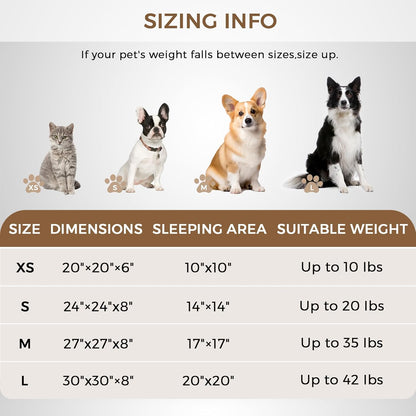 Calming Dog Bed & Cat Bed for Indoor Cats, Medium Size Washable Anti-Slip Anti-Anxiety Donut Dog Beds for Small Dogs & Cats, Fluffy Plush Cozy round Dogs Beds(20 Inch, Black)