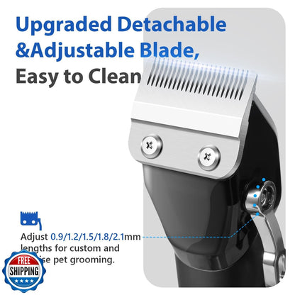 Fuzzyfix Dog Grooming Kit, Dog Clippers for Grooming for Thick Curly Coats, P